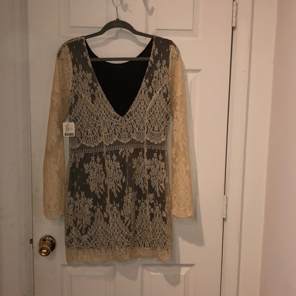 Cream Lace Free People Dress - Picture 2 of 3